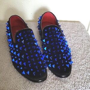 SPK09 Men's Vintage Spike Dress Loafers Slip On Fashion Shoes